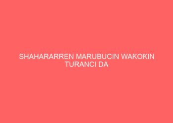SHAHARARREN MARUBUCIN WAƘOƘIN TURANCI DA HAUSA…YA CIWO BABBAR LAMBAR YABO